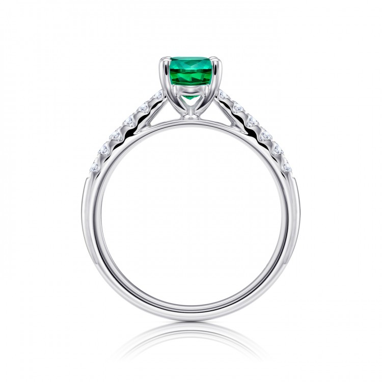 Anillo Esmeralda " Oval Green Cairo" - SR 22- ESM