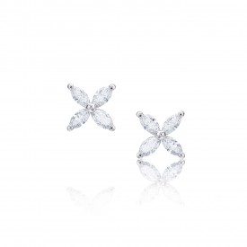 Pendientes Modernos con diamantes Talla Marquise PMJK 3